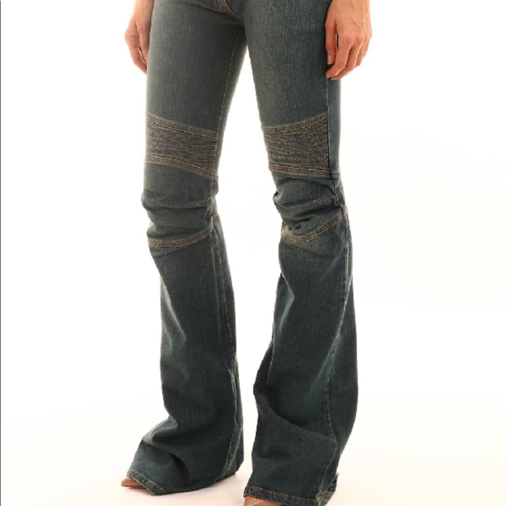 Balmain Paris bell-bottom jean NWT